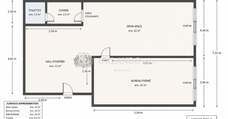 Office in 1207 Geneva, CHF 2'550 per month
